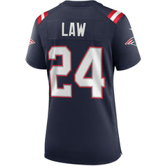 Ty Law New England Patriots Women's Game Retired Player Jersey Navy - Nike