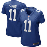 Phil Simms New York Giants Women's Game Retired Player Jersey Royal - Nike