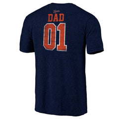 Detroit Tigers Father's Day Greatest Dad Tri-Blend T-Shirt On Sale