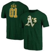 Athletics Father's Day Greatest Dad Tri-Blend T-Shirt Lifestyle