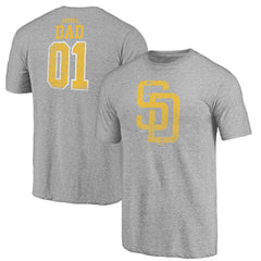 San Diego Padres Father's Day Greatest Dad Tri-Blend T-Shirt Lifestyle