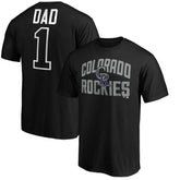 Colorado Rockies Father's Day #1 Dad T-Shirt Clearance