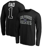 Colorado Rockies Father's Day #1 Dad Long Sleeve T-Shirt Online