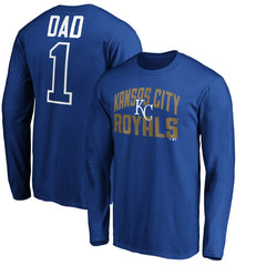 Kansas City Royals Father's Day #1 Dad Long Sleeve T-Shirt Lifestyle