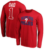 Philadelphia Phillies Father's Day #1 Dad Long Sleeve T-Shirt discount