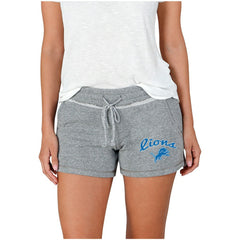 Detroit Lions Concepts Sport Women's Mainstream Terry Shorts Gray - NFL
