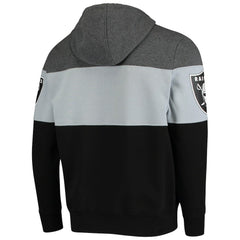 Las Vegas Raiders Starter Extreme Fireballer Pullover Hoodie Heathered Gray/Silver - NFL