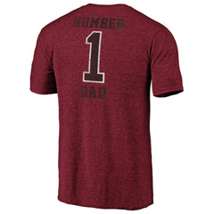 Arizona Cardinals #1 Dad Team Logo T-Shirt Cardinal - NFL