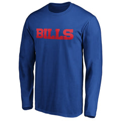 Buffalo Bills #1 Dad Long Sleeve Team Logo T-Shirt Royal - NFL