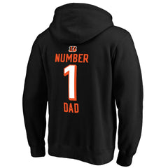 Cincinnati Bengals #1 Dad Pullover Hoodie Black - NFL