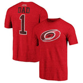 Carolina Hurricanes - Greatest Dad Tri-Blend T-Shirt Red