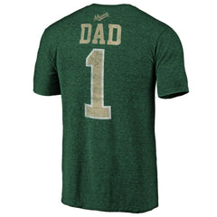 Minnesota Wild - Greatest Dad Tri-Blend T-Shirt Green