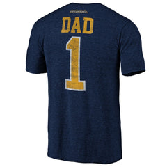 Nashville Predators - Greatest Dad Tri-Blend T-Shirt Navy