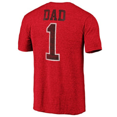 New Jersey Devils - Greatest Dad Tri-Blend T-Shirt Red