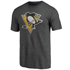 Pittsburgh Penguins Greatest Dad Tri-Blend T-Shirt Charcoal