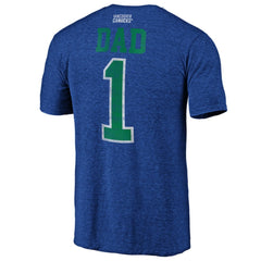 Vancouver Canucks - Greatest Dad Tri-Blend T-Shirt Blue
