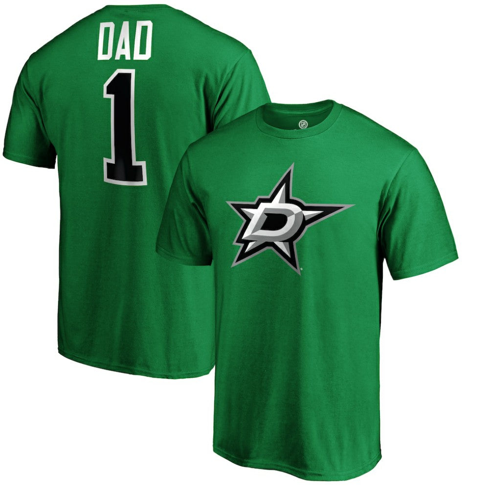 Dallas Stars - #1 Dad T-Shirt Kelly Green