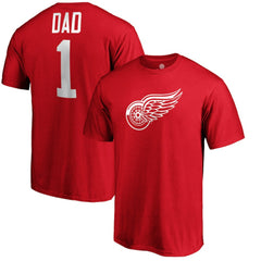 Detroit Red Wings - #1 Dad T-Shirt Red