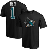 San Jose Sharks - #1 Dad T-Shirt Black