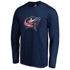 Columbus Blue Jackets - #1 Dad Long Sleeve T-Shirt Navy