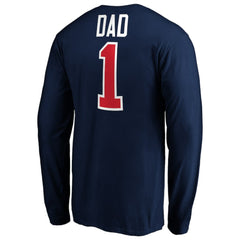 Columbus Blue Jackets - #1 Dad Long Sleeve T-Shirt Navy
