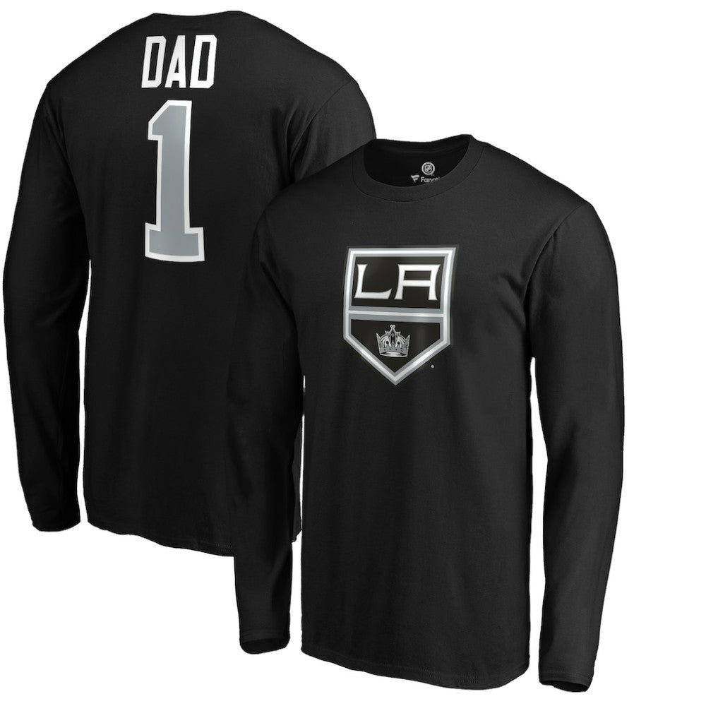 Los Angeles Kings - #1 Dad Long Sleeve T-Shirt Black