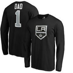 Los Angeles Kings - #1 Dad Long Sleeve T-Shirt Black