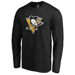 Pittsburgh Penguins #1 Dad Long Sleeve T-Shirt Black