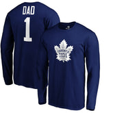 Toronto Maple Leafs - #1 Dad Long Sleeve T-Shirt Blue