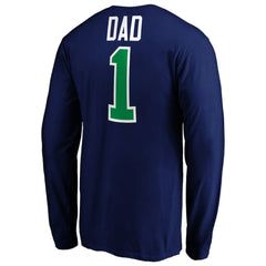 Vancouver Canucks - #1 Dad Long Sleeve T-Shirt Blue