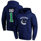 Vancouver Canucks - #1 Dad Pullover Hoodie Blue