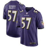 Bart Scott Baltimore Ravens Game Retired Player Jersey Purple - Nike