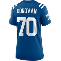 Art Donovan Indianapolis Colts Women's Game Retired Player Jersey Royal - Nike