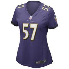 Bart Scott Baltimore Ravens Women's Game Retired Player Jersey Purple - Nike