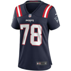 Bruce Armstrong New England Patriots Women's Game Retired Player Jersey Navy - Nike