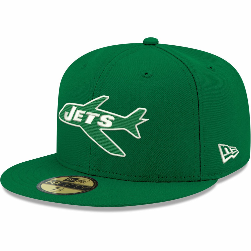 New York Jets New Era Omaha Throwback 59FIFTY Fitted Hat Kelly Green - NFL