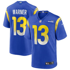 Kurt Warner Los Angeles Rams Game Retired Player Jersey Royal - Nike