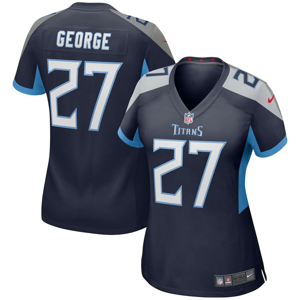 Eddie George Tennessee Titans Women's Game Retired Player Jersey Navy - Nike