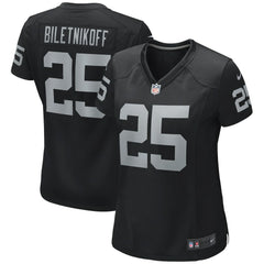 Fred Biletnikoff Las Vegas Raiders Women's Game Retired Player Jersey Black - Nike