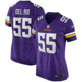 Jack Del Rio Minnesota Vikings Women's Game Retired Player Jersey Purple - Nike