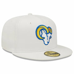 Los Angeles Rams New Era Omaha Ram Head 59FIFTY Fitted Hat White - NFL