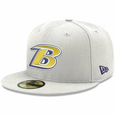 Baltimore Ravens New Era Omaha Lettermark 59FIFTY Fitted Hat White - NFL