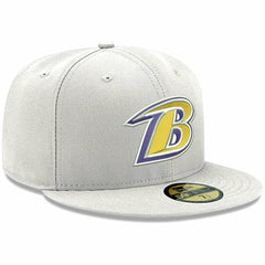 Baltimore Ravens New Era Omaha Lettermark 59FIFTY Fitted Hat White - NFL