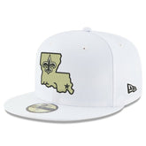 New Orleans Saints New Era Omaha Alternate Logo 59FIFTY Fitted Hat White - NFL