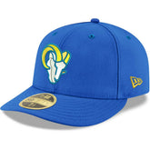 Los Angeles Rams New Era Omaha Low Profile 59FIFTY Fitted Team Hat Royal - NFL