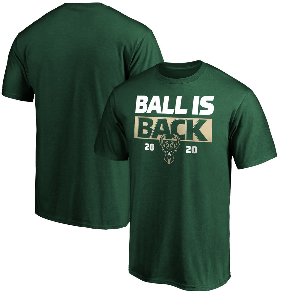 NBA - Milwaukee Bucks Ball Is Back T-Shirt - Green