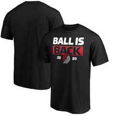 NBA - Portland Trail Blazers Ball Is Back T-Shirt - Black