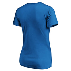 NBA - Oklahoma City Thunder Women's Ball Is Back V-Neck T-Shirt - Blue