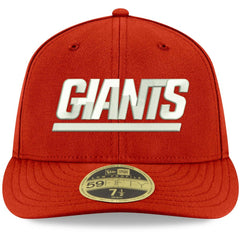 New York Giants New Era Omaha Throwback Low Profile 59FIFTY Fitted Hat Red - NFL