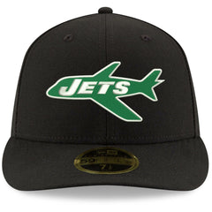 New York Jets New Era Omaha Throwback Low Profile 59FIFTY Fitted Hat Black - NFL